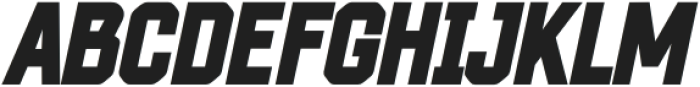 Boltzer-Block Oblique otf (400) Font UPPERCASE