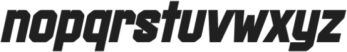 Boltzer-Block Oblique otf (400) Font LOWERCASE