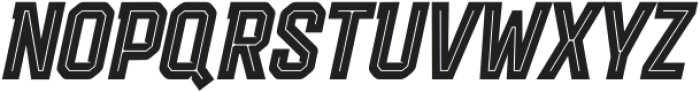 Boltzer-Stylish Oblique otf (400) Font UPPERCASE