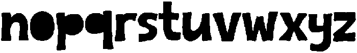 Bolue otf (400) Font LOWERCASE