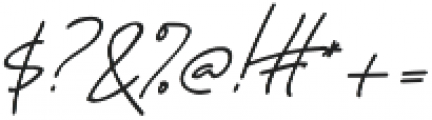 Bombalurina Bold Italic otf (700) Font OTHER CHARS
