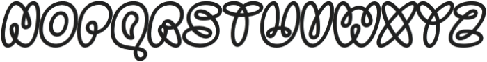 Bomble Regular Oblique otf (400) Font UPPERCASE