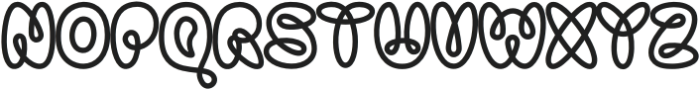 Bomble Regular otf (400) Font UPPERCASE