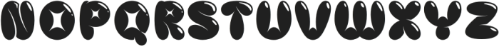 Bomblish Regular otf (400) Font LOWERCASE
