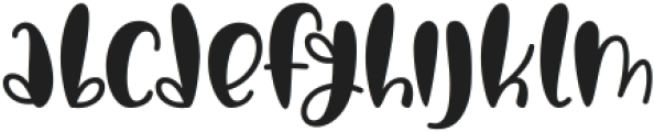 Bomby otf (400) Font LOWERCASE