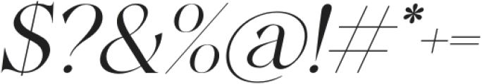 Bomiro Thin Italic otf (100) Font OTHER CHARS