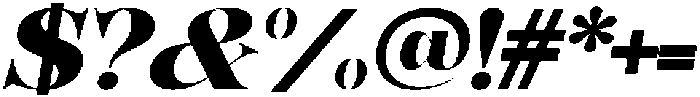 Bonarchi BlackSemExpIta otf (900) Font OTHER CHARS