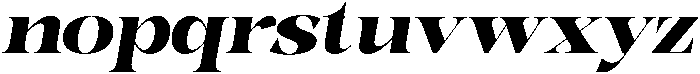 Bonarchi BlackSemExpIta otf (900) Font LOWERCASE