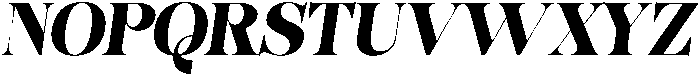 Bonarchi BlackSemiCondIta otf (900) Font UPPERCASE