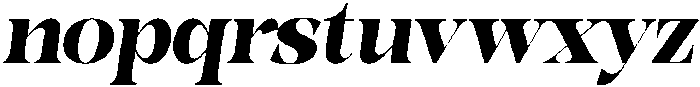Bonarchi BlackSemiCondIta otf (900) Font LOWERCASE