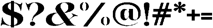 Bonarchi BoldExpanded otf (700) Font OTHER CHARS