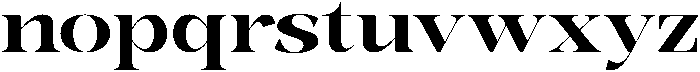 Bonarchi BoldExpanded otf (700) Font LOWERCASE