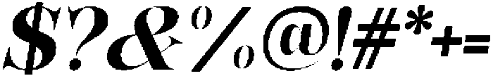 Bonarchi-BoldItalic otf (700) Font OTHER CHARS