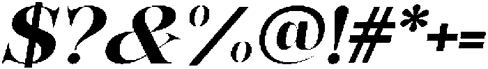 Bonarchi BoldSemExpIta otf (700) Font OTHER CHARS