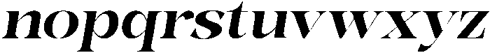 Bonarchi BoldSemExpIta otf (700) Font LOWERCASE