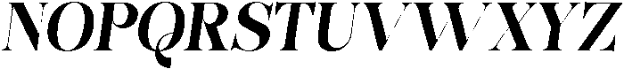 Bonarchi BoldSemiCondIta otf (700) Font UPPERCASE