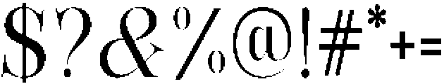 Bonarchi Condensed otf (400) Font OTHER CHARS