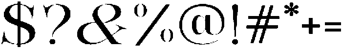 Bonarchi Expanded otf (400) Font OTHER CHARS