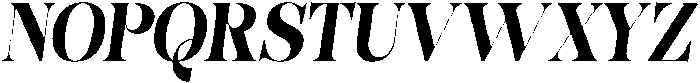 Bonarchi ExtBdCondIta otf (400) Font UPPERCASE