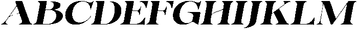 Bonarchi ExtBdExpIta otf (400) Font UPPERCASE