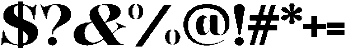 Bonarchi ExtBdSemExp otf (400) Font OTHER CHARS