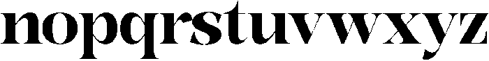 Bonarchi ExtBdSemiCond otf (400) Font LOWERCASE