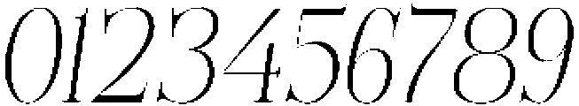 Bonarchi ExtLtCondIta otf (400) Font OTHER CHARS