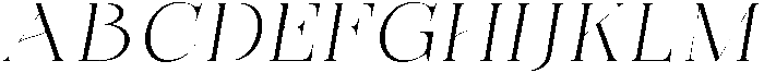 Bonarchi ExtLtExpIta otf (400) Font UPPERCASE