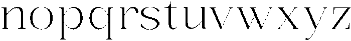 Bonarchi ExtLtSemExp otf (400) Font LOWERCASE