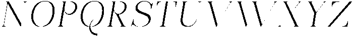 Bonarchi ExtLtSemExpIta otf (400) Font UPPERCASE