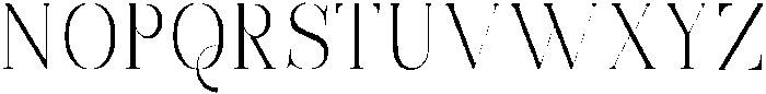 Bonarchi ExtLtSemiCond otf (400) Font UPPERCASE