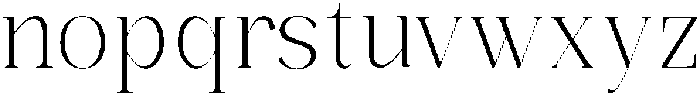 Bonarchi ExtLtSemiCond otf (400) Font LOWERCASE