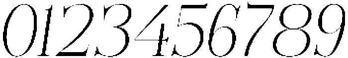 Bonarchi ExtLtSemiCondIta otf (400) Font OTHER CHARS