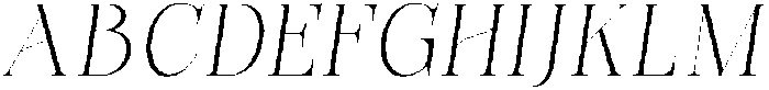 Bonarchi ExtLtSemiCondIta otf (400) Font UPPERCASE