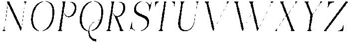 Bonarchi ExtLtSemiCondIta otf (400) Font UPPERCASE