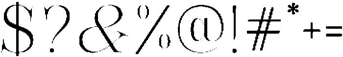 Bonarchi ExtraLight otf (200) Font OTHER CHARS