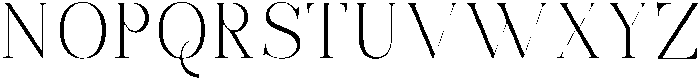 Bonarchi ExtraLight otf (200) Font UPPERCASE
