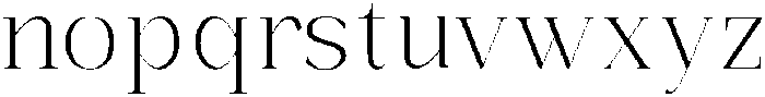 Bonarchi ExtraLight otf (200) Font LOWERCASE