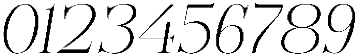 Bonarchi ExtraLightItalic otf (200) Font OTHER CHARS