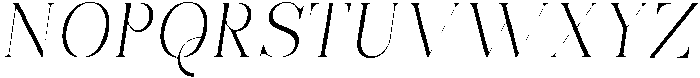 Bonarchi ExtraLightItalic otf (200) Font UPPERCASE