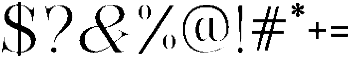 Bonarchi Light otf (300) Font OTHER CHARS
