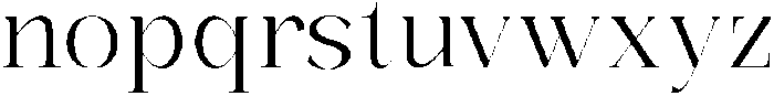 Bonarchi Light otf (300) Font LOWERCASE