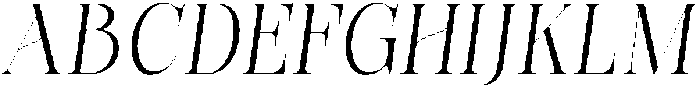 Bonarchi LightCondensedItalic otf (300) Font UPPERCASE