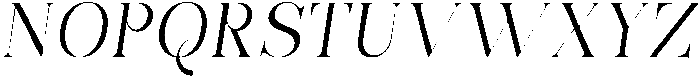 Bonarchi LightItalic otf (300) Font UPPERCASE