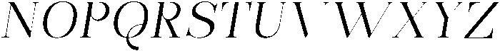 Bonarchi LightSemExpIta otf (300) Font UPPERCASE
