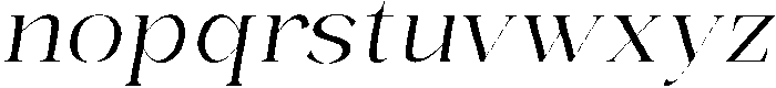 Bonarchi LightSemExpIta otf (300) Font LOWERCASE
