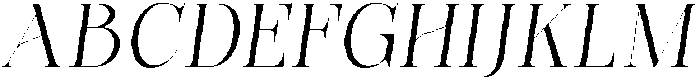 Bonarchi LightSemiCondIta otf (300) Font