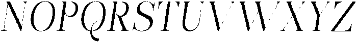 Bonarchi LightSemiCondIta otf (300) Font UPPERCASE