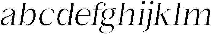 Bonarchi LightSemiCondIta otf (300) FONT