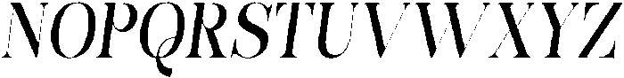 Bonarchi MedCondIta otf (400) Font UPPERCASE